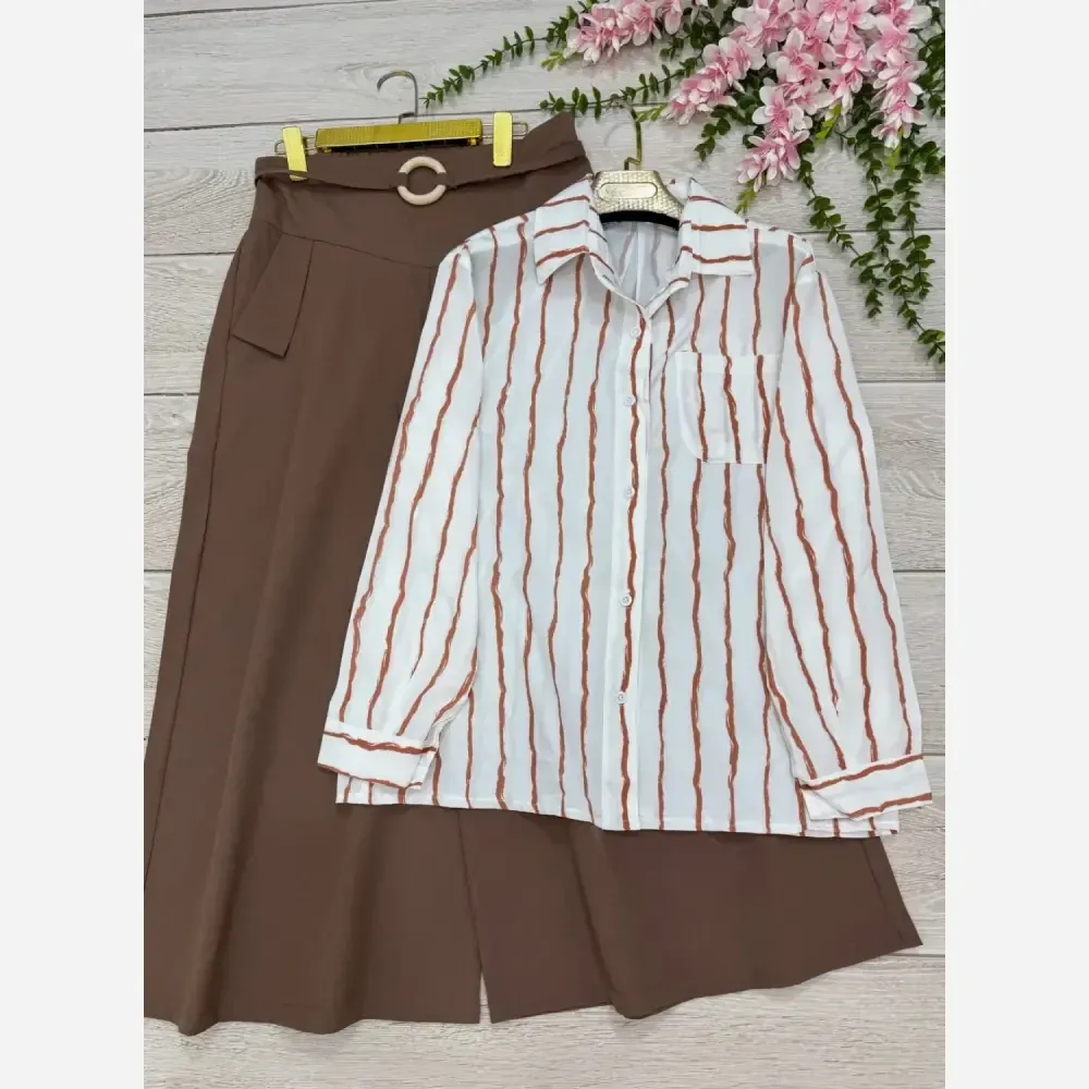 ست شومیز شلوار هیلی جنس شومیز بوگاتی شلوار لینن