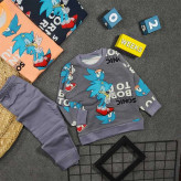 بلوز شلوار پسرانه طرح سونیک جنس پنبه ای
