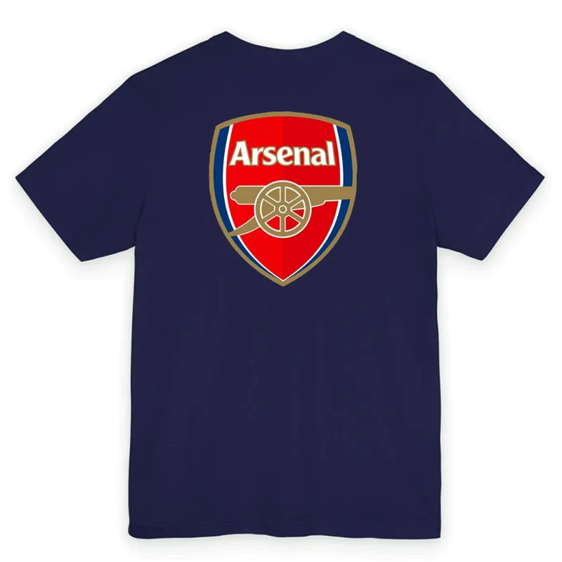 تیشرت آستین کوتاه یقه گرد مردانه طرح فوتبالی آرسنال مدل کلاسیک نخی