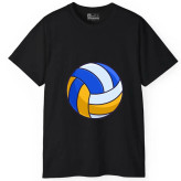 تیشرت آستین کوتاه مردانه پاد آفرین مدل توپ والیبال طرح چاپ کد471