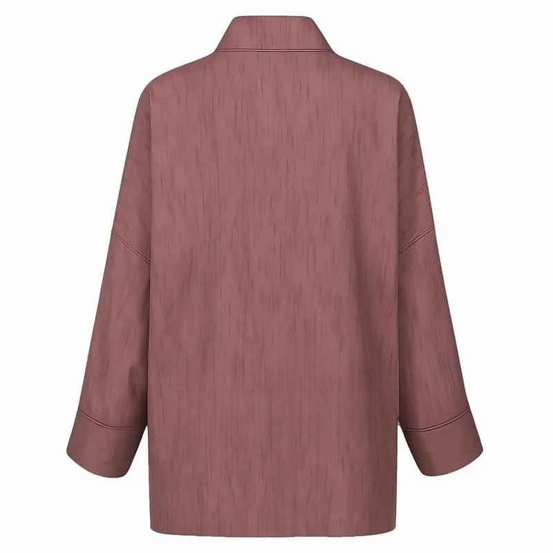 مانتو زنانه مدل موکا آستین کیمونو یقه شالی جلو باز شانتون گازوییلی قهوه ای سایز 40 تا 46