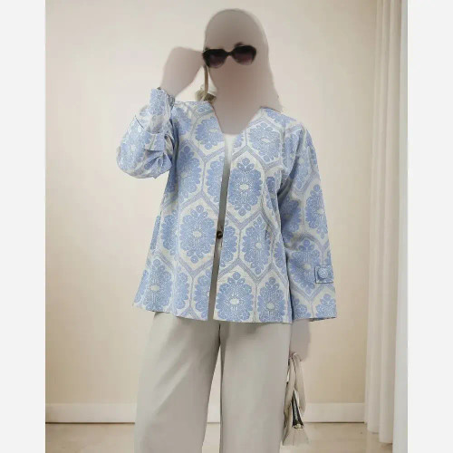 کت زنانه طرح ژاکارد خنک و تابستانه در رنگبندی متنوع