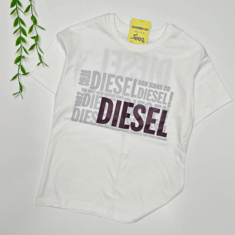تیشرت بچگانه سفید طرحدار کد NGN4983