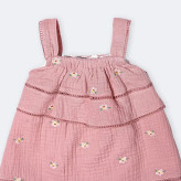 پیراهن دخترانه به همراه شورت و تل طرح نلی