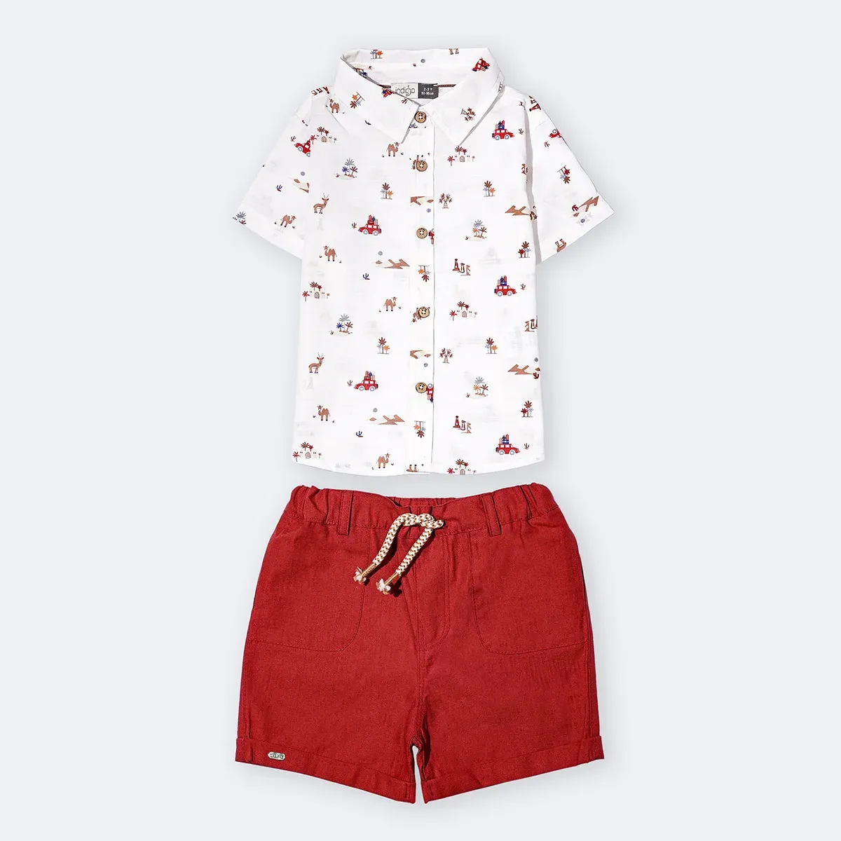 پیراهن و شلوارک پسرانه طرح هامون