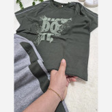 تیشرت و شلوار پسرانه JUST DO IT سبز سایز 55 تا 70 پنبهای
