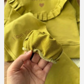 بلوز شلوار دخترانه چین دار پنبه دورس ضخیم سایز 40 و 45