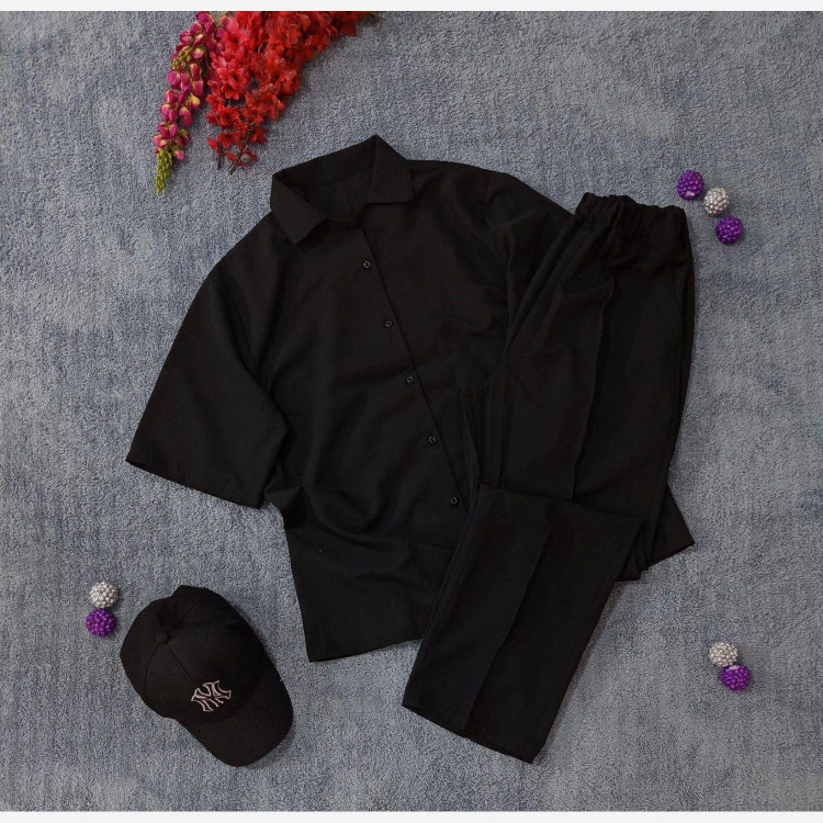 ست پیراهن شلوار ترند کتان کجرا پلاس خنک و راحت فوق العاده باکیفیت