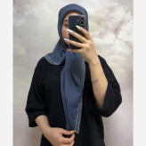 روسری نخی قواره 100 طرح درختی دور گیپور و دانتل