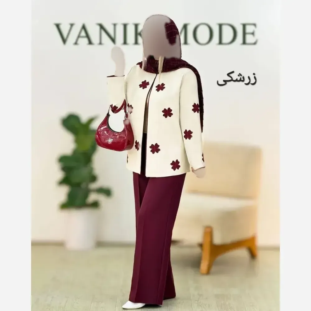 کت شلوار زنانه جنس مازراتی با کیفیت فری سایز 36 تا 46