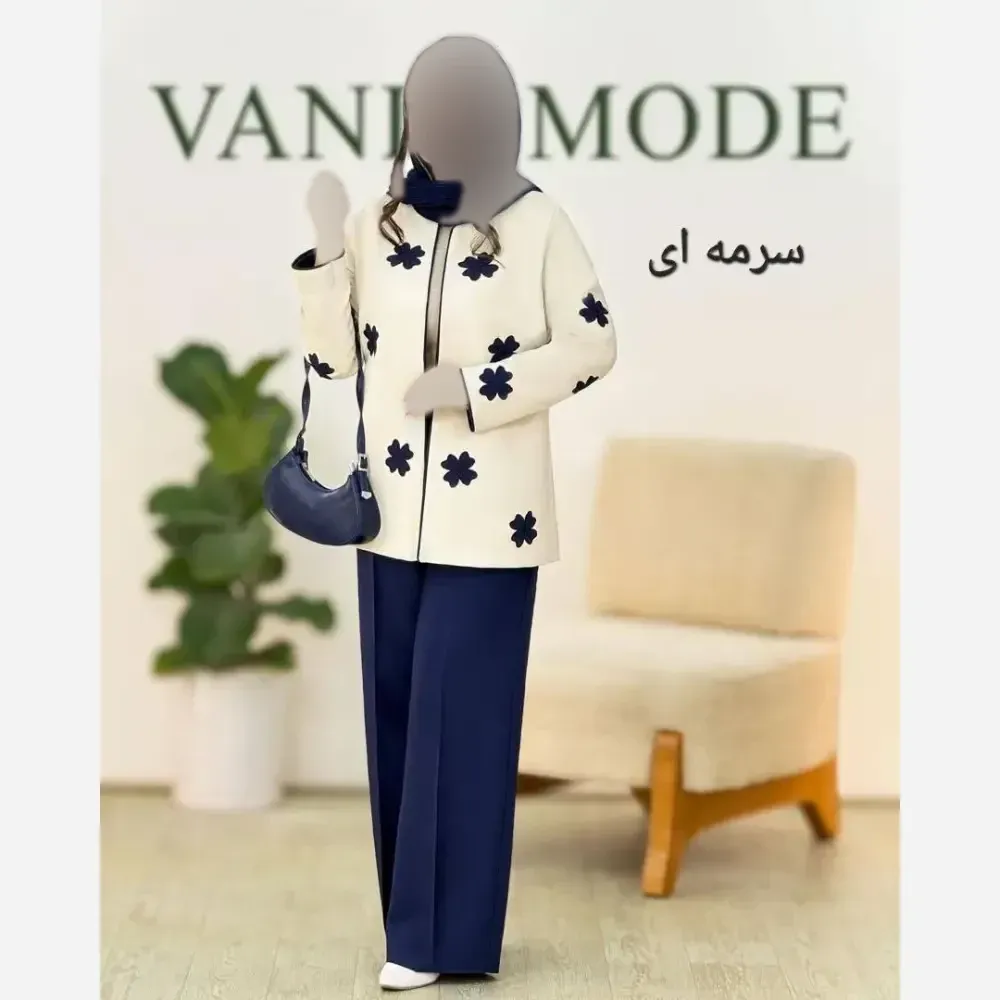 کت شلوار زنانه جنس مازراتی با کیفیت فری سایز 36 تا 46