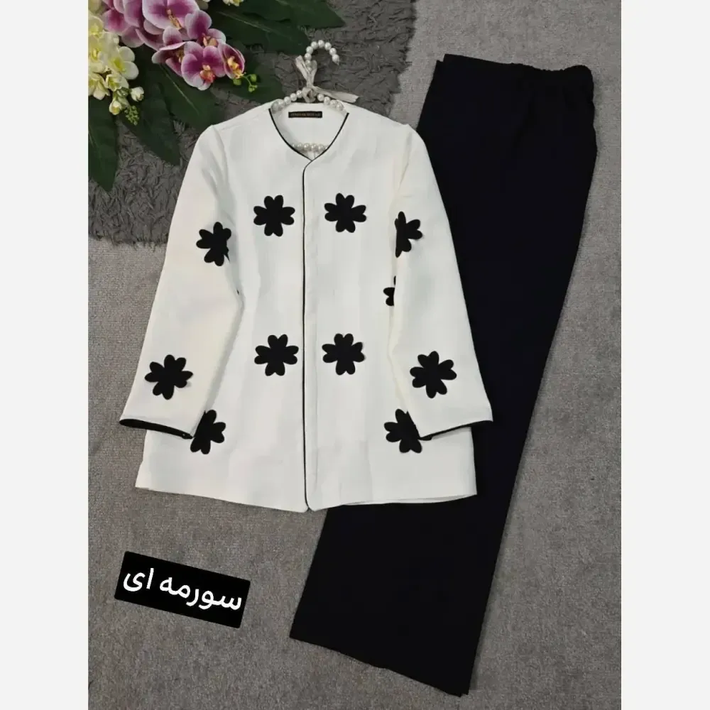 کت شلوار زنانه جنس مازراتی با کیفیت فری سایز 36 تا 46