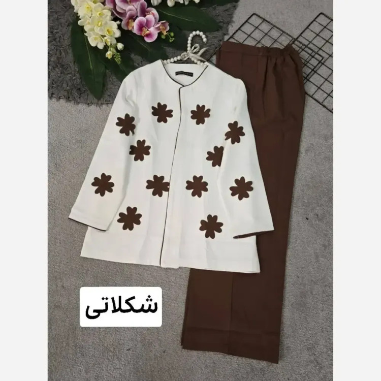 کت شلوار زنانه جنس مازراتی با کیفیت فری سایز 36 تا 46