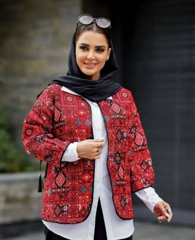 کت گلیمی تافته سوزن دوزی سنتی فری سایز