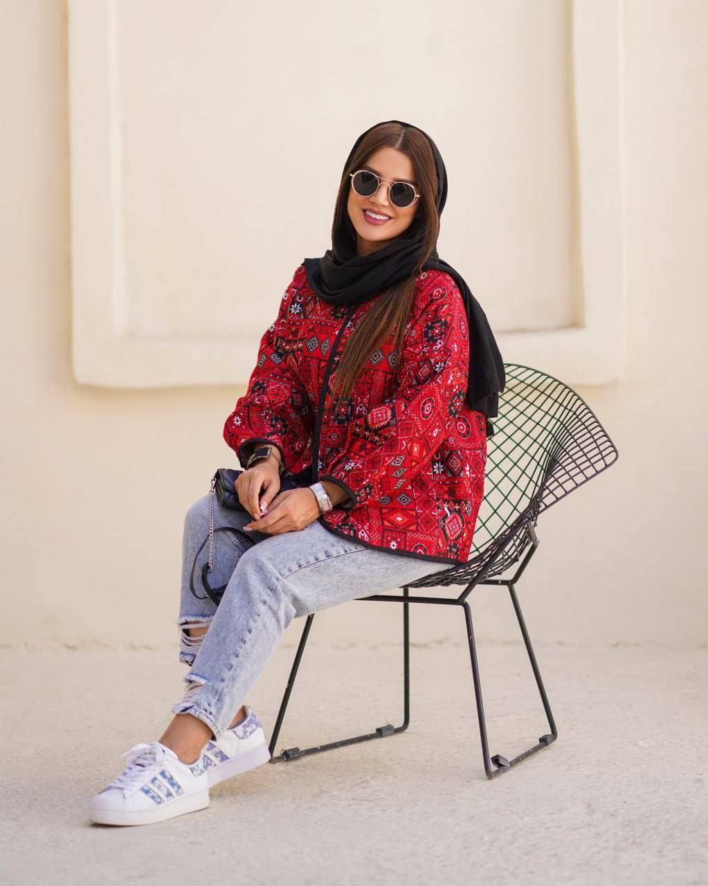 کت گلیمی تافته سوزن دوزی سنتی فری سایز