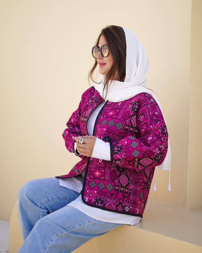 کت گلیمی تافته سوزن دوزی سنتی فری سایز