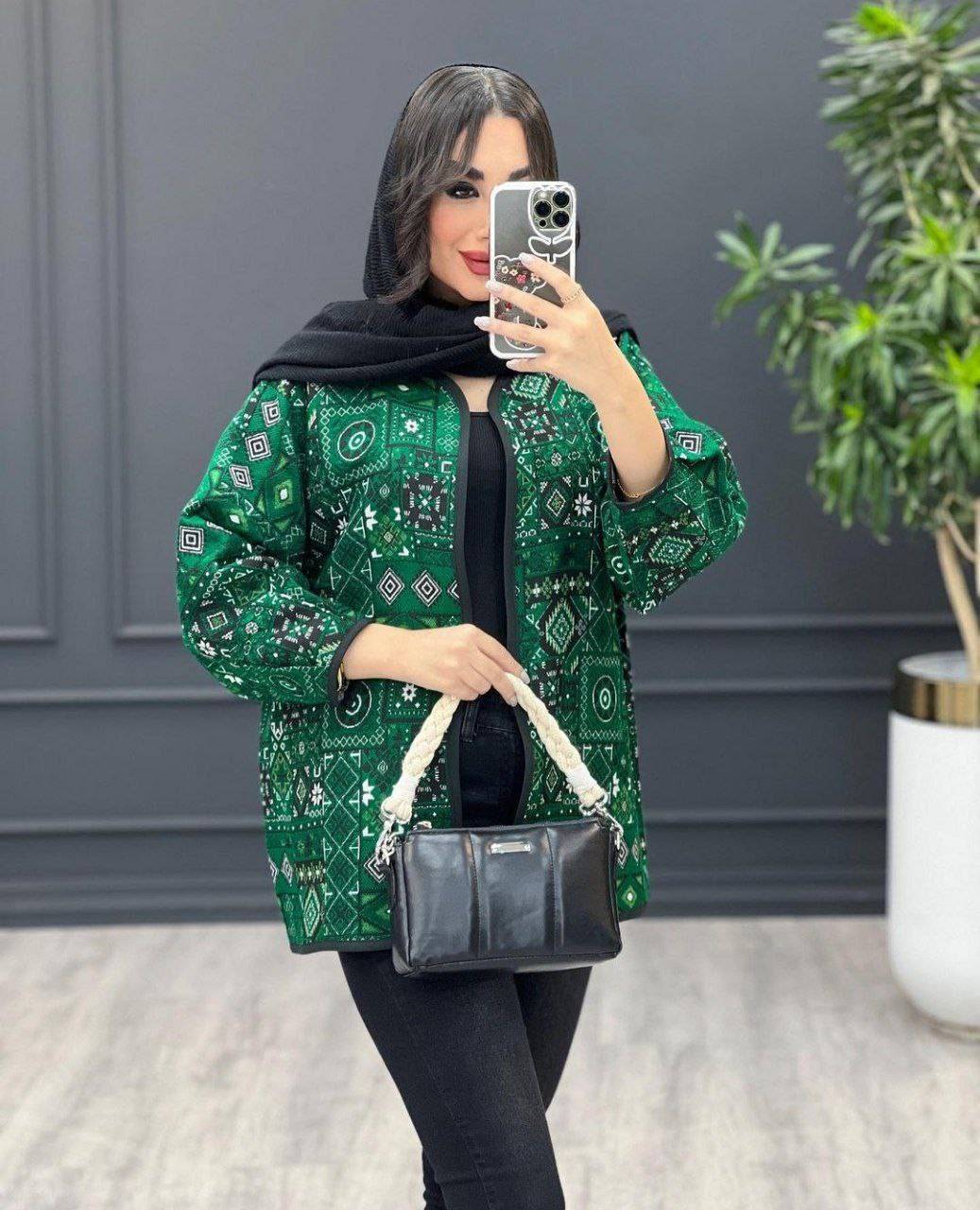 کت گلیمی تافته سوزن دوزی سنتی فری سایز