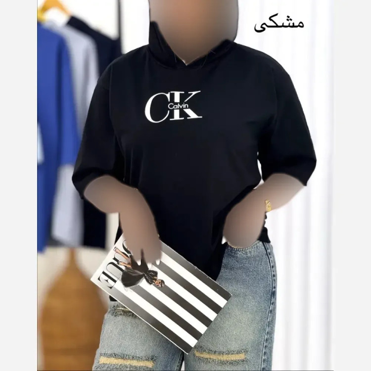بلوز زنانه لانگCK پنبه دبل بافت فری سایز زرشکی صورتی سفید سبز زرد سورمه ای