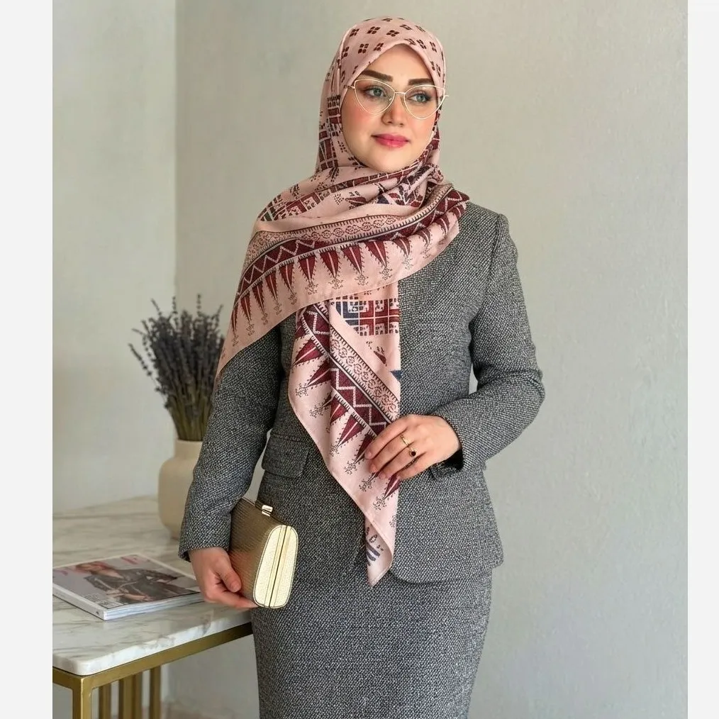 روسری نخ کاستوم طرح سما سایز 140