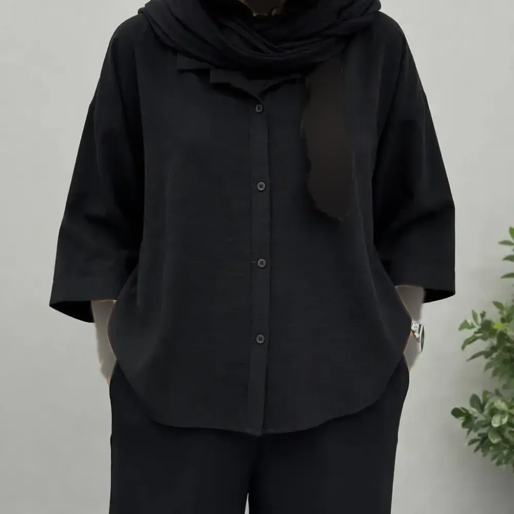 شومیز سیلک باکسی زنانه فری سایز رنگبندی متنوع
