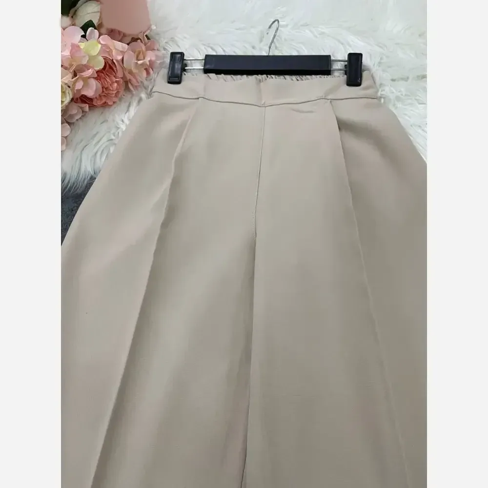 شلوار بگ زنانه پارچه مازراتی 330 گرم درجه یک پشت کش قد 103