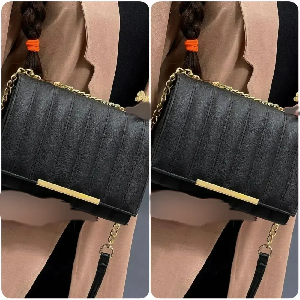 کیف چرم لنسر مشکی اندازه 23×14 سانت کیفیت اصلی
