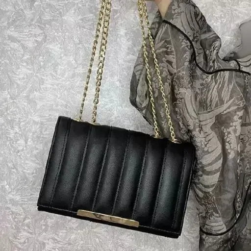 کیف چرم لنسر مشکی اندازه 23×14 سانت کیفیت اصلی