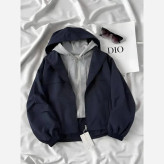 بارونی پینترسی ترکیبی با دورس آستر دار جنس پارچه تی سی ضد آب