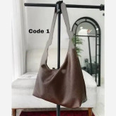 کیف بند گره ای چرم زنانه مشکی موکا سبک جادار با کیفیت 30*40 سانت