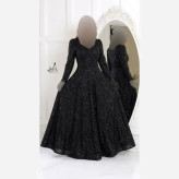 پیراهن سارا پارت جدید مدل مزونی خاص دانتل چمنی سنگدوزی دست سایزبندی 42 تا 58 قد 155 کاپدار استردار