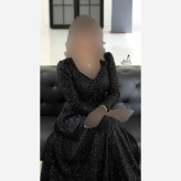 پیراهن سارا پارت جدید مدل مزونی خاص دانتل چمنی سنگدوزی دست سایزبندی 42 تا 58 قد 155 کاپدار استردار