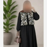 سارافن کریشه ابریشمی جلیقه سوزن دوزی مدل نیوشا فری38_46