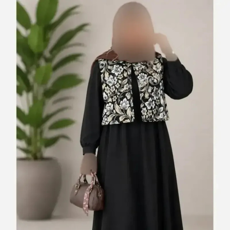 سارافن کریشه ابریشمی جلیقه سوزن دوزی مدل نیوشا فری38_46