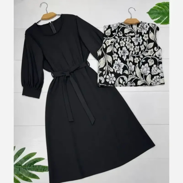 سارافن کریشه ابریشمی جلیقه سوزن دوزی مدل نیوشا فری38_46