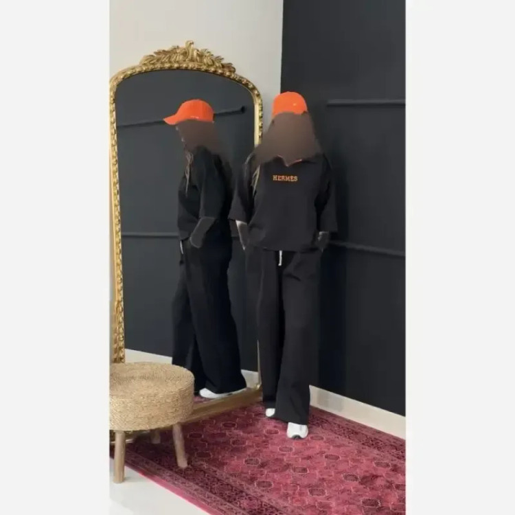 بلوز و شلوار اورجینال HERMES جنس مازراتی گرم بالا فری سایز 38 تا 46