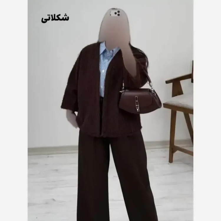 پالتو پشمی زنانه مدل بنیتا فری سایز 38 تا 46