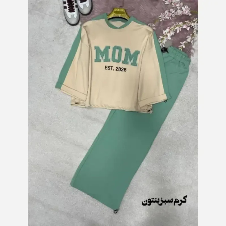 ست اسپرت زنانه پنبه گلکسی مدل mom سایز 38 تا 48