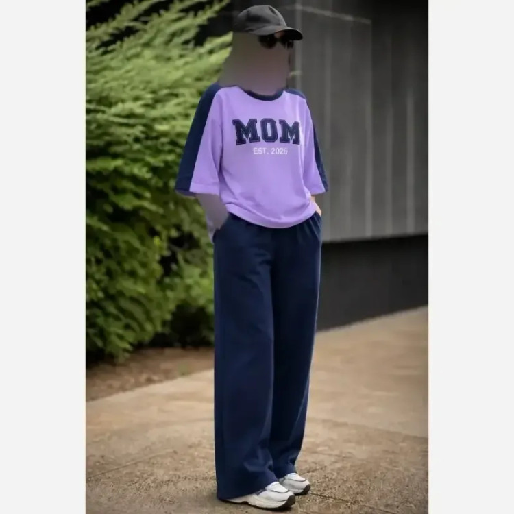 ست اسپرت زنانه پنبه گلکسی مدل mom سایز 38 تا 48