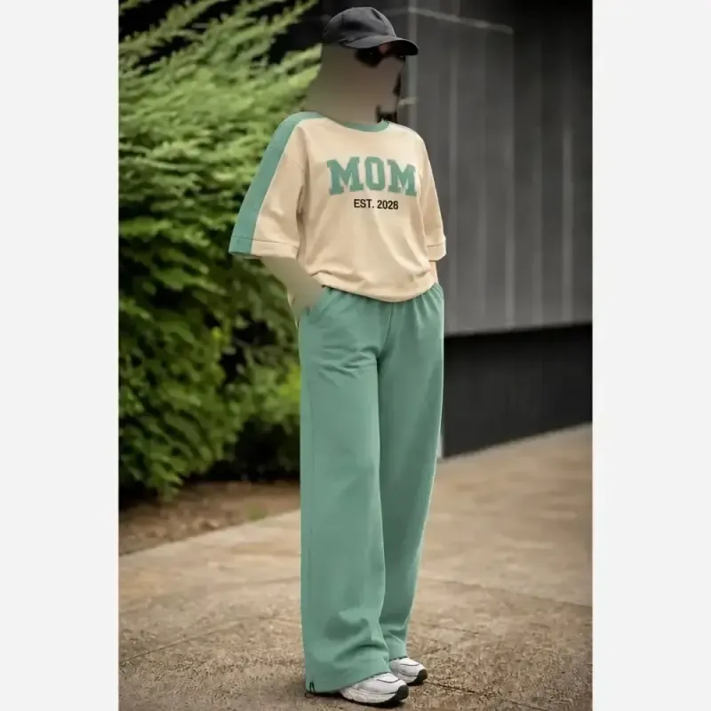 ست اسپرت زنانه پنبه گلکسی مدل mom سایز 38 تا 48