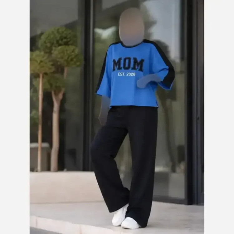 ست اسپرت زنانه پنبه گلکسی مدل mom سایز 38 تا 48