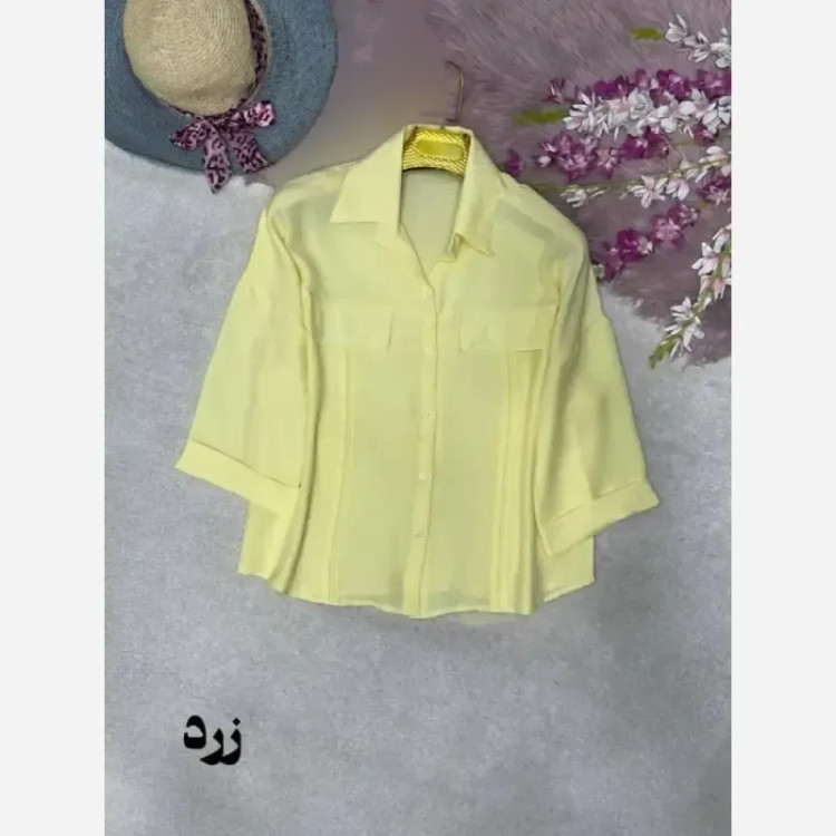 شومیز سلنا جنس شانتون فری سایز 38 تا 46