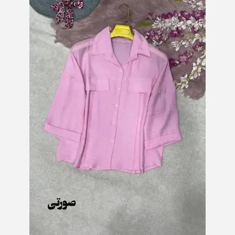 شومیز سلنا جنس شانتون فری سایز 38 تا 46