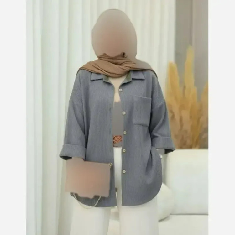 شومیز مجلسی سوگان جنس پنبه لاکرا باکیفیت سایز بزرگ زنانه