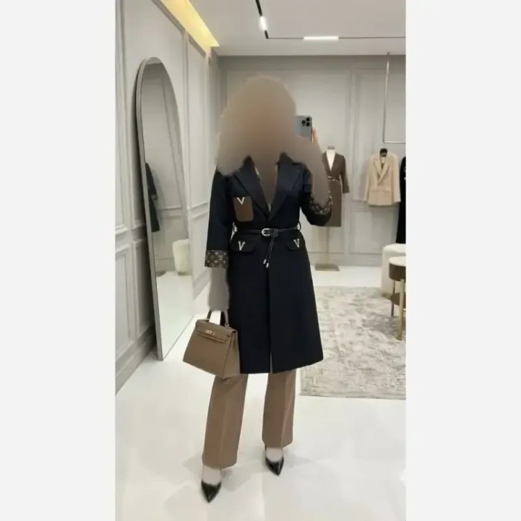 مانتو کتی پاییزه بلند مازراتی کجراه شیک رنگ بندی متنوع
