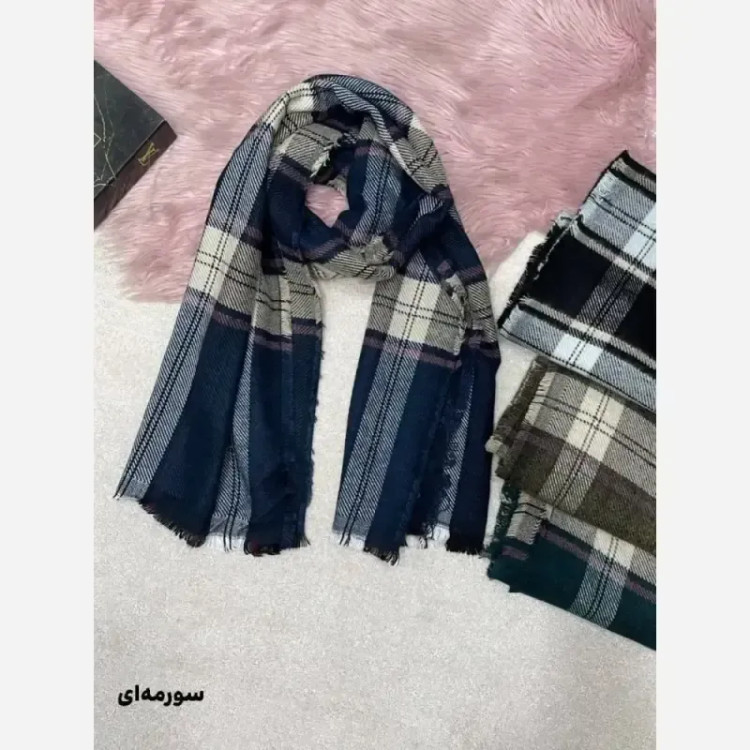 شال موهر پاییزه موهرپشمی ابعاد 65 در 196 سایز آزاد