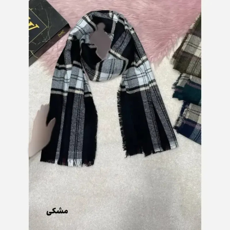 شال موهر پاییزه موهرپشمی ابعاد 65 در 196 سایز آزاد
