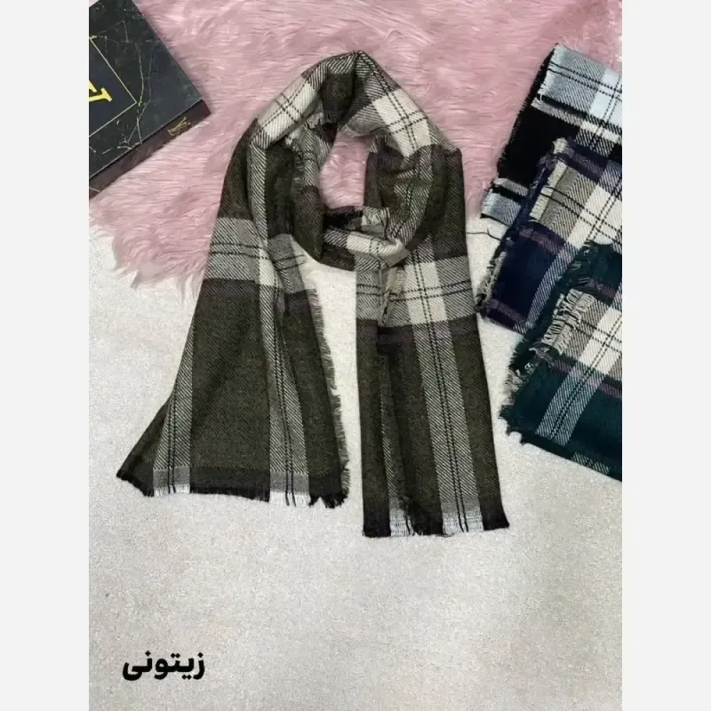 شال موهر پاییزه موهرپشمی ابعاد 65 در 196 سایز آزاد