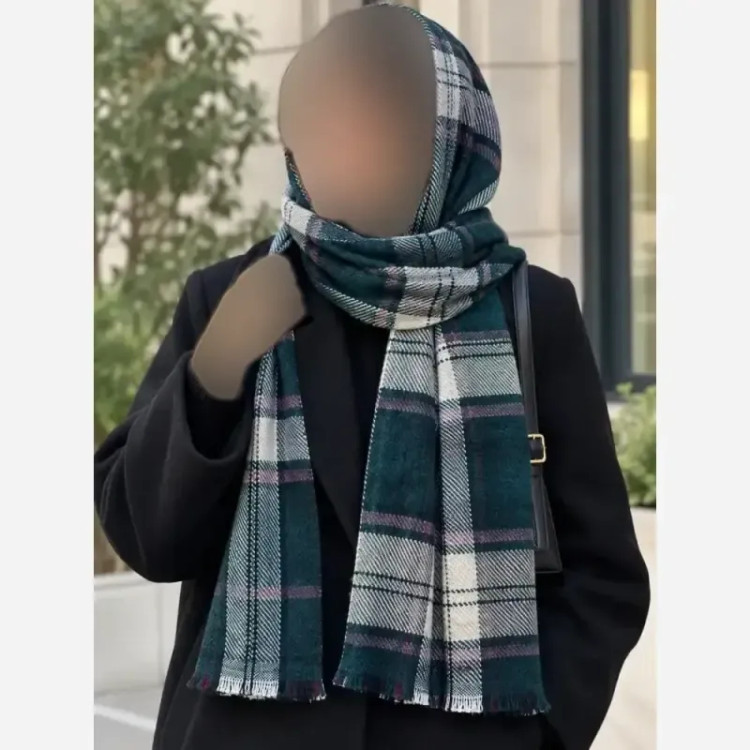 شال موهر پاییزه موهرپشمی ابعاد 65 در 196 سایز آزاد