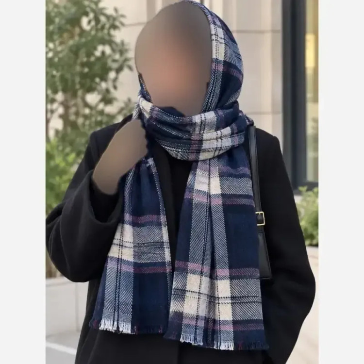 شال موهر پاییزه موهرپشمی ابعاد 65 در 196 سایز آزاد