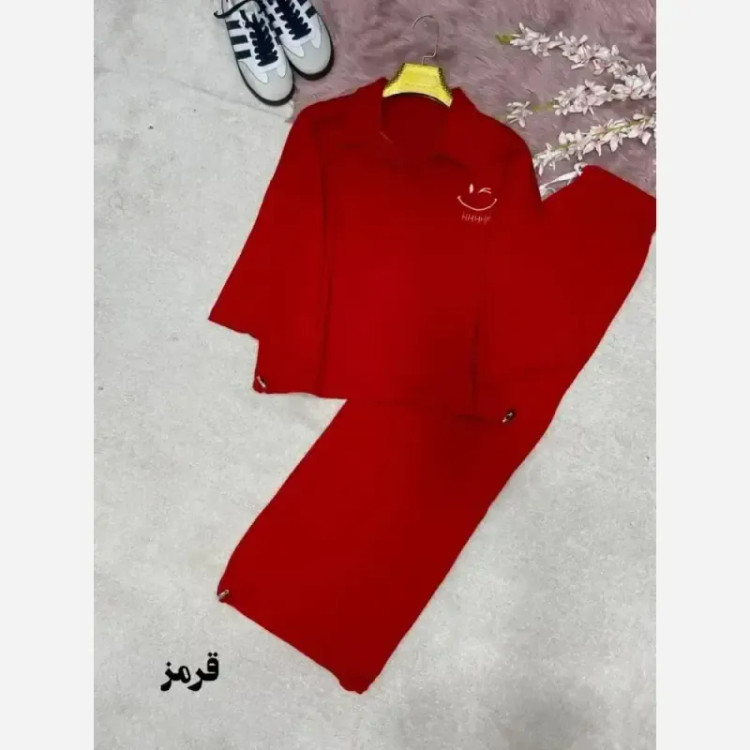 ست اسپرت زنانه پنبه گلکسی مدل happy سایز فری 38 تا 46